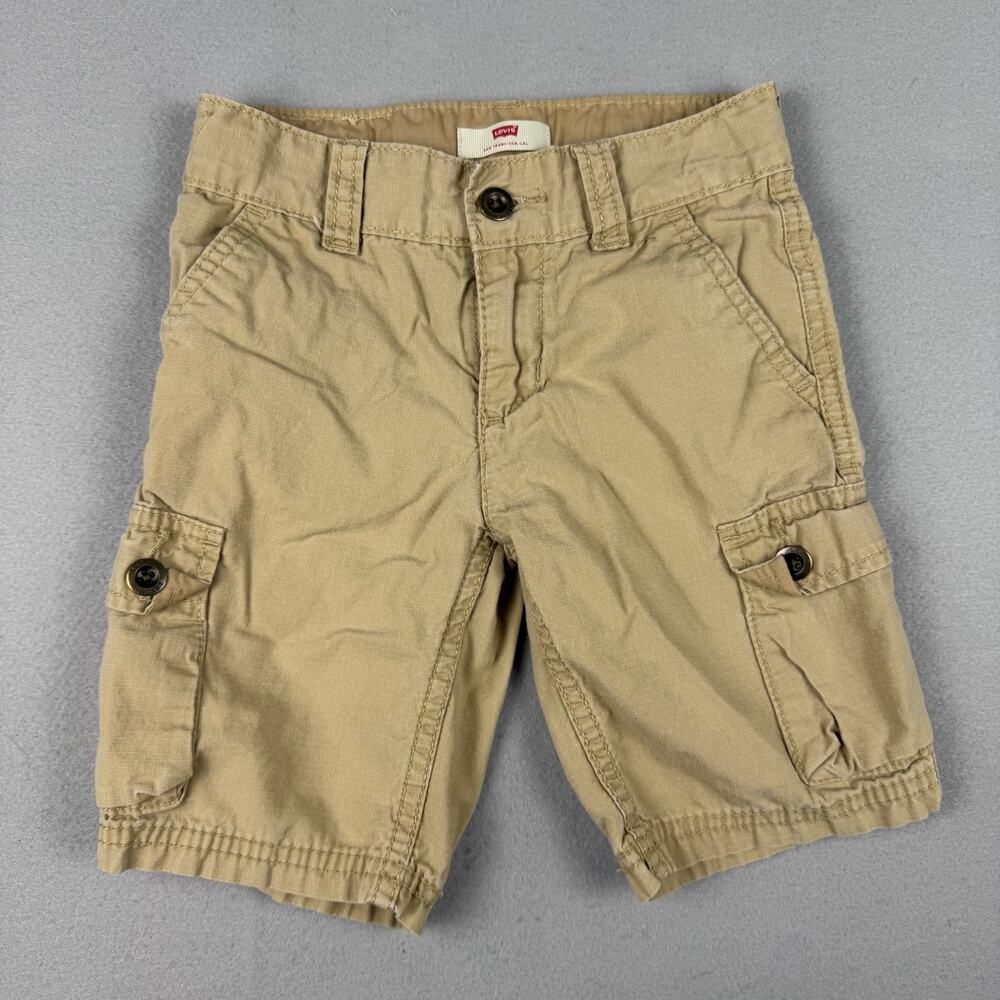 Levi’s Kids Khaki Cargo Shorts 3T Beige Cotton